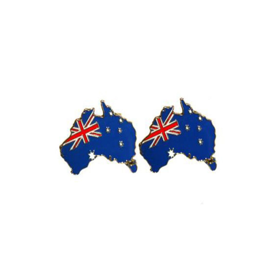Australia Map Coloured Cufflinks-Cody Jay