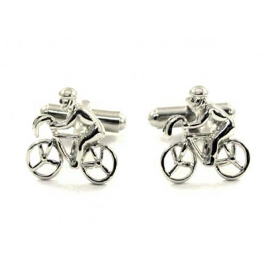 Bicycle with cyclist Cufflink-Cody Jay