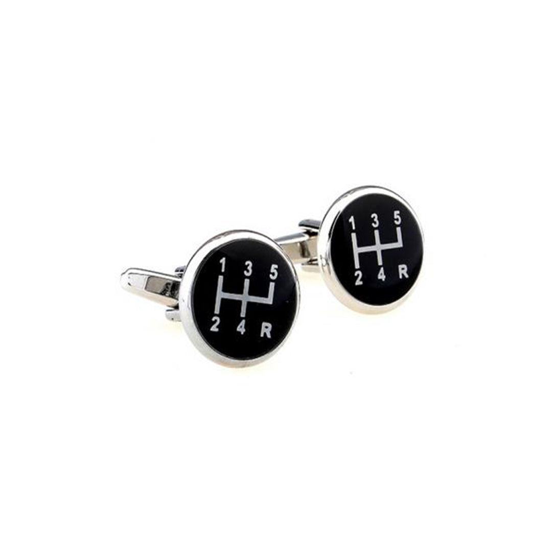Black Gear Stick Cufflinks-Cody Jay