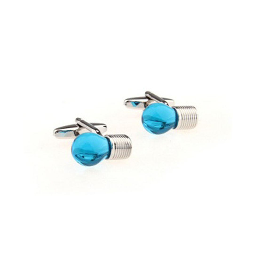 Blue Lightbulb Cufflinks-Cody Jay