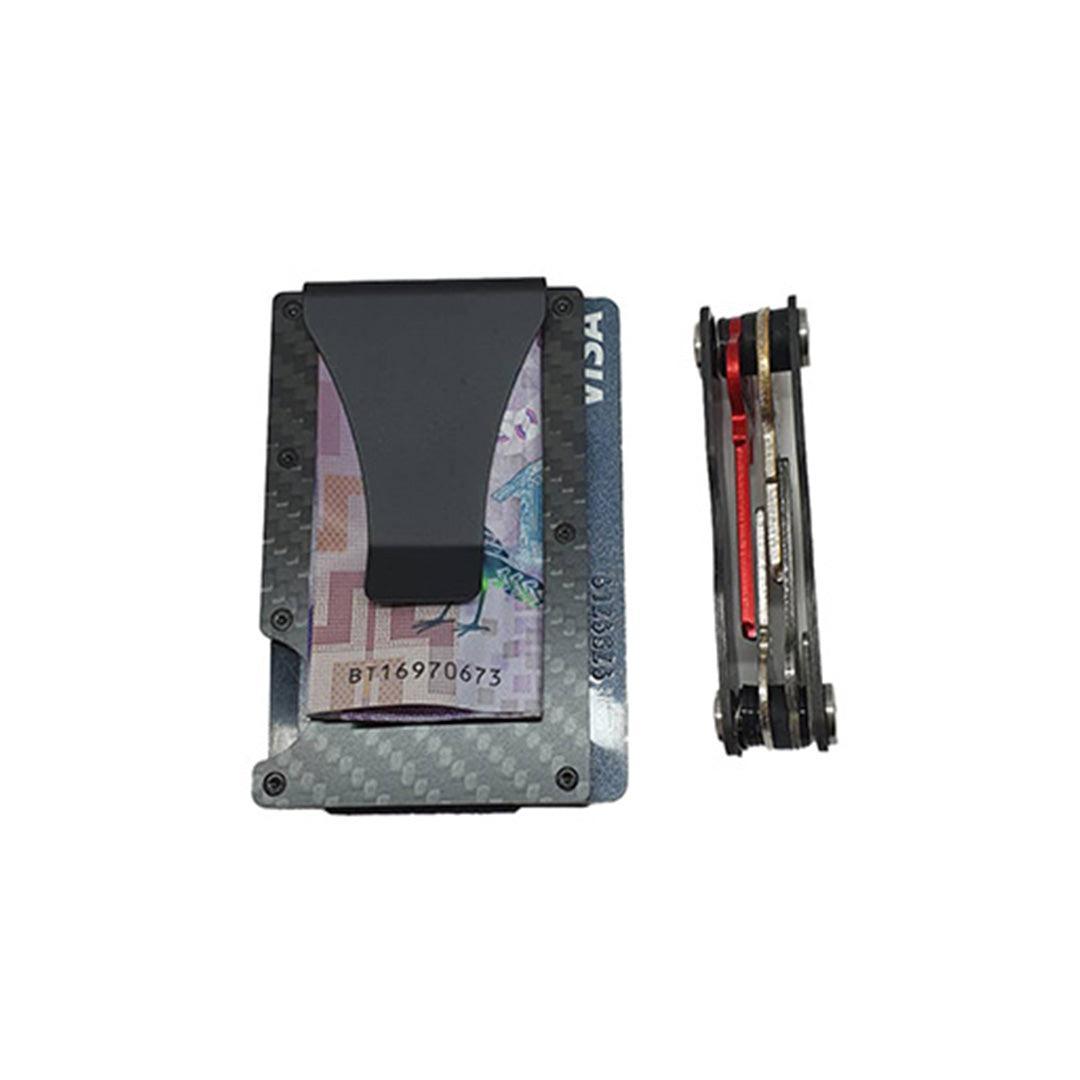 Carbon Fibre RFID Credit Card Wallet & Smartkey Giftset-Cody Jay