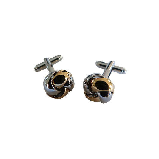 Gold & Silver Knot Cufflinks-Cody Jay