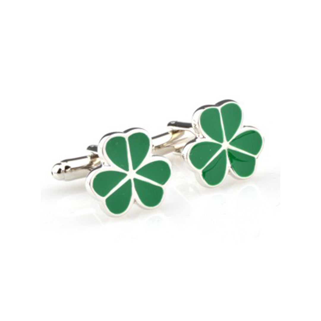 Green Shamrock Cufflinks-Cody Jay