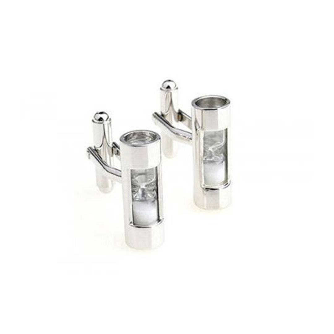Hour Glass White Cufflinks-Cody Jay