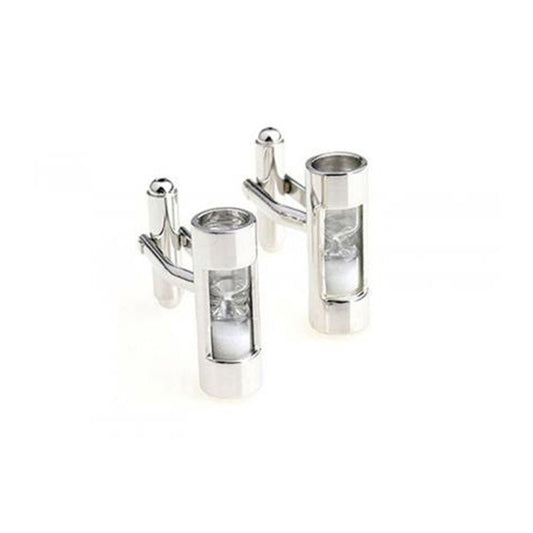 Hour Glass White Cufflinks-Cody Jay