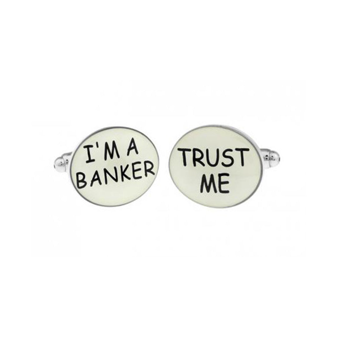 Trust Me I'm a Banker Cufflinks-Cody Jay