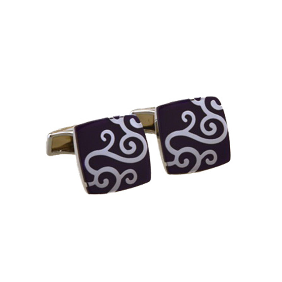 Purple Cultural Cufflinks-Cody Jay