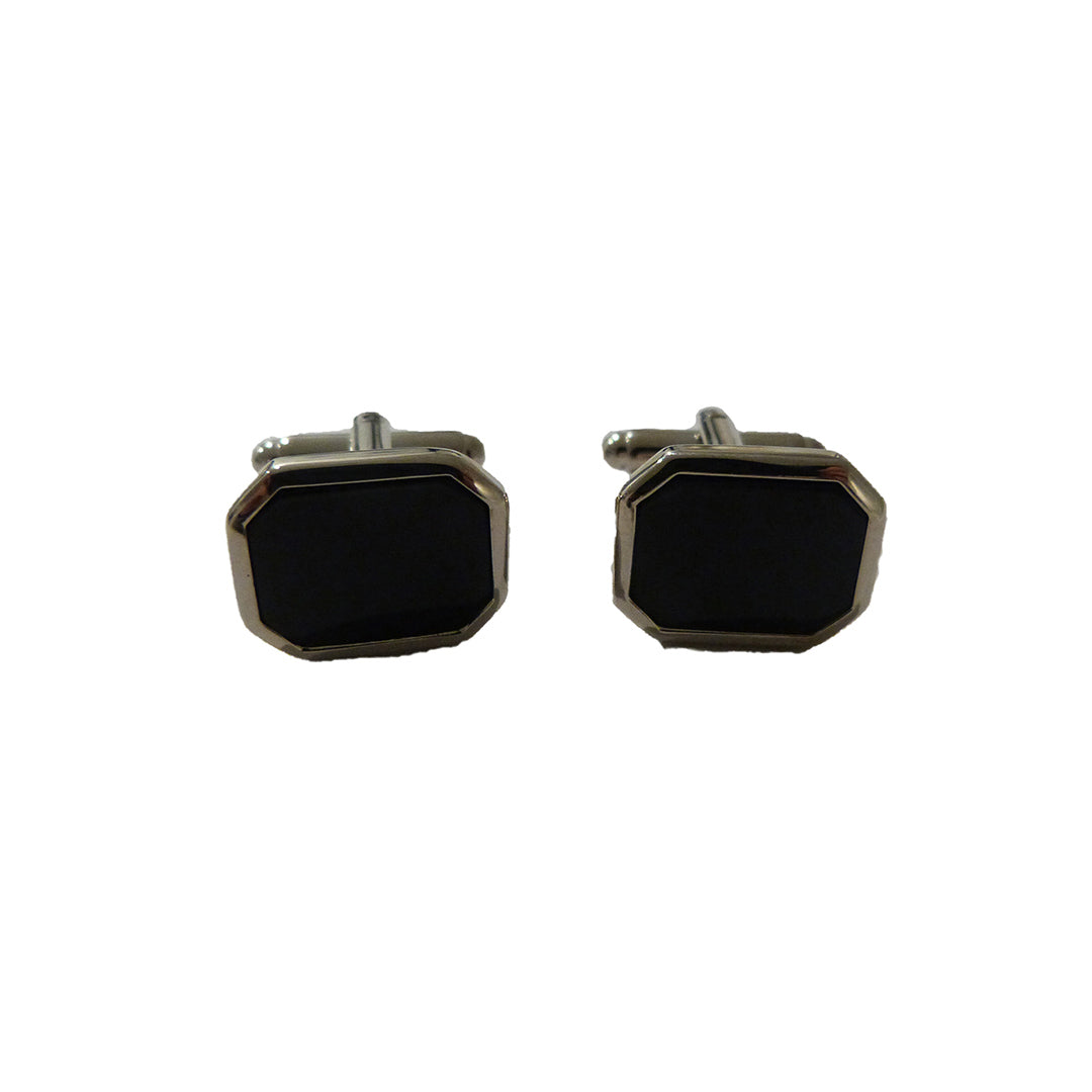 Black Octagon Cufflinks-Cody Jay