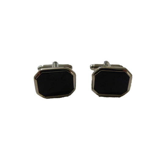 Black Octagon Cufflinks-Cody Jay