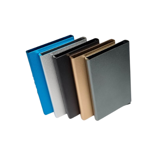 RFID Aluminum Popup Wallets side angle-Cody Jay