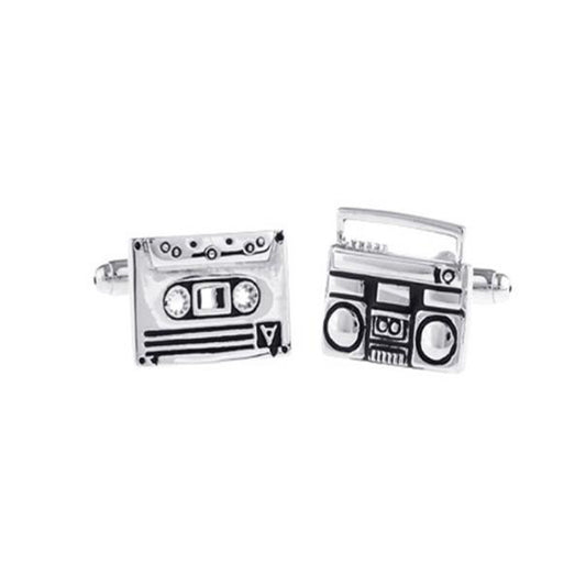 Retro Cassette Player & Tape Cufflinks-Cody Jay