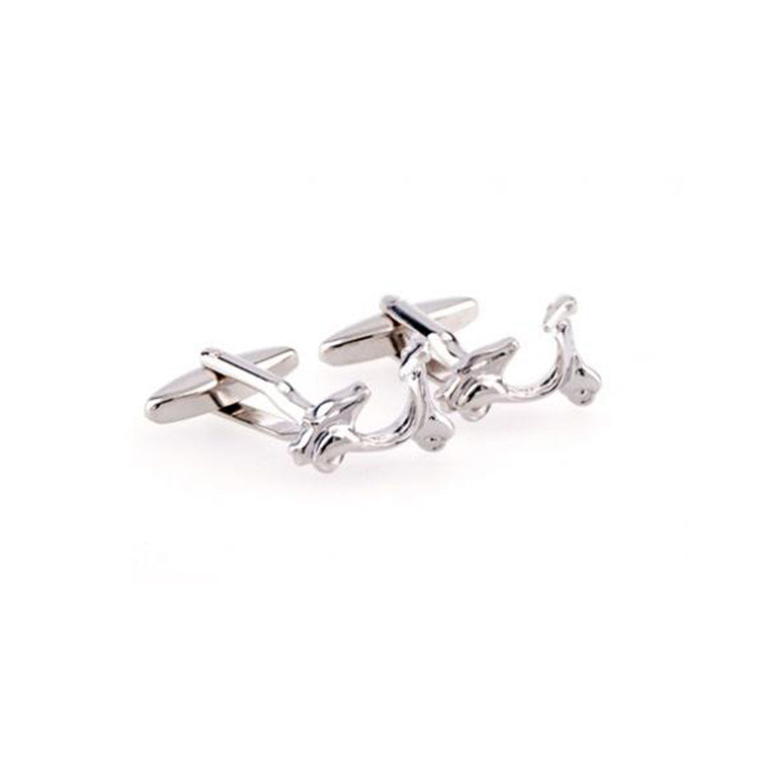 Scooter Cufflinks - Silver-Cody Jay