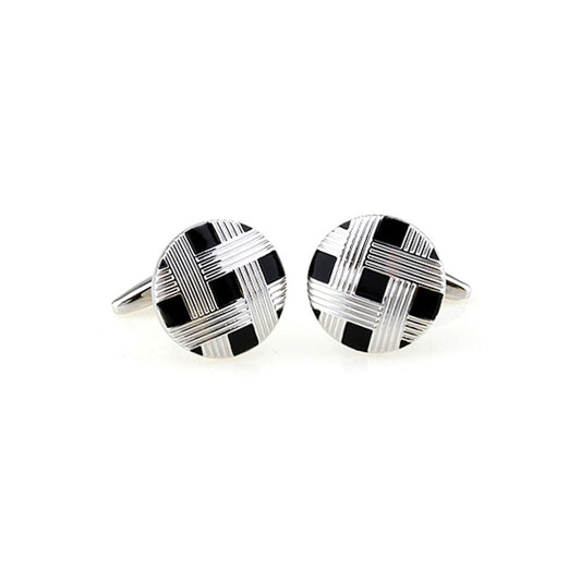 Round Cross Cufflinks-Cody Jay
