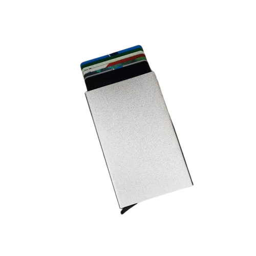 Silver RFID Aluminium Popup Wallet-Cody Jay