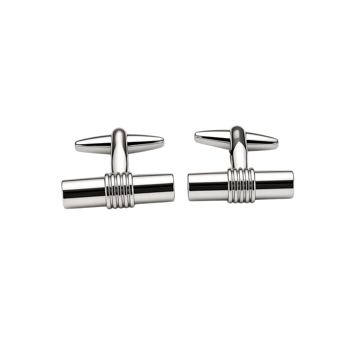 Cylinder with Braid Accent Cufflinks