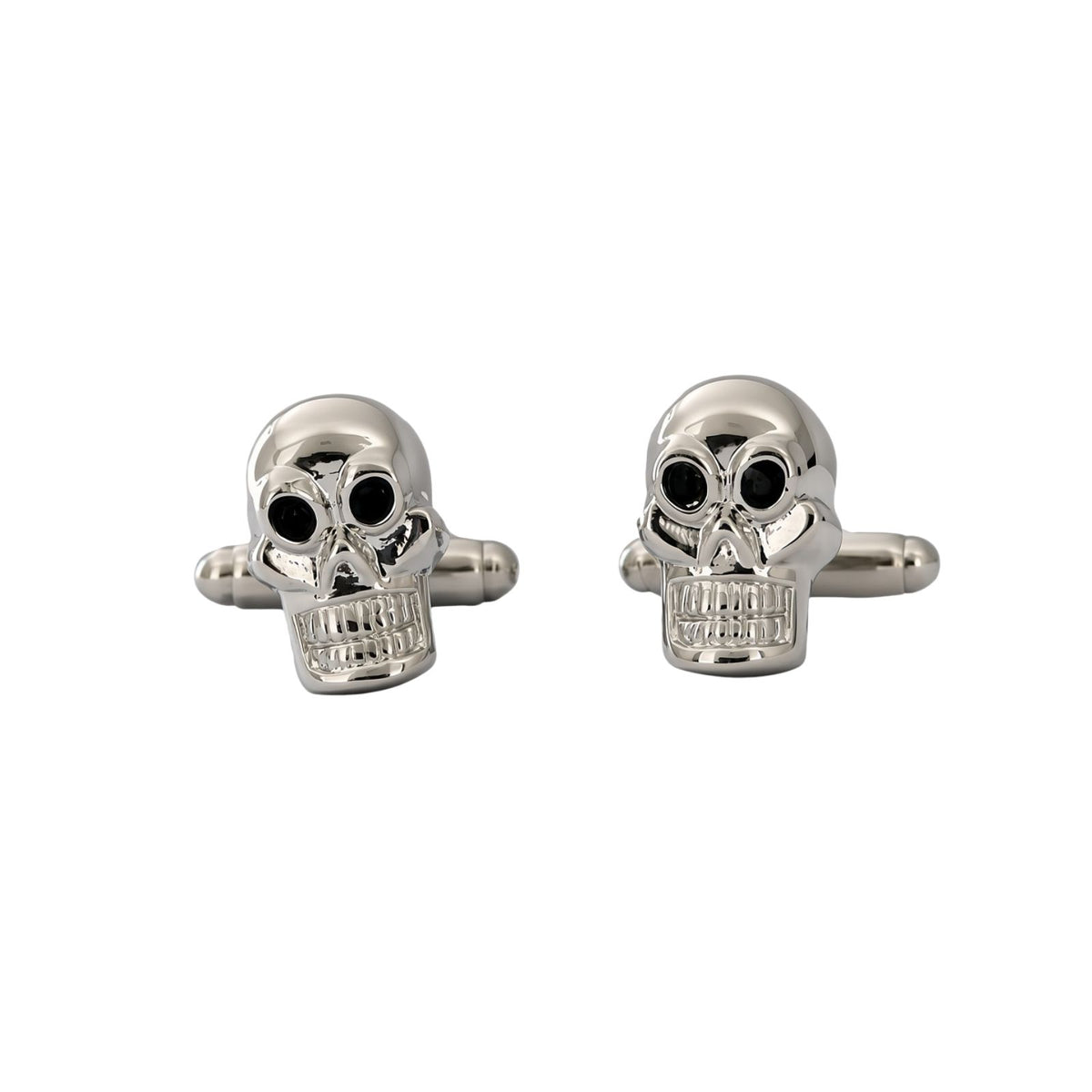 Silver Skull Cufflinks - Bold Gift for Men NZ