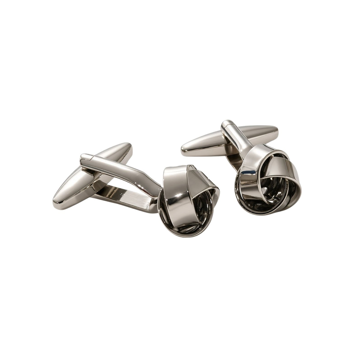 Small Silver Knot Cufflinks