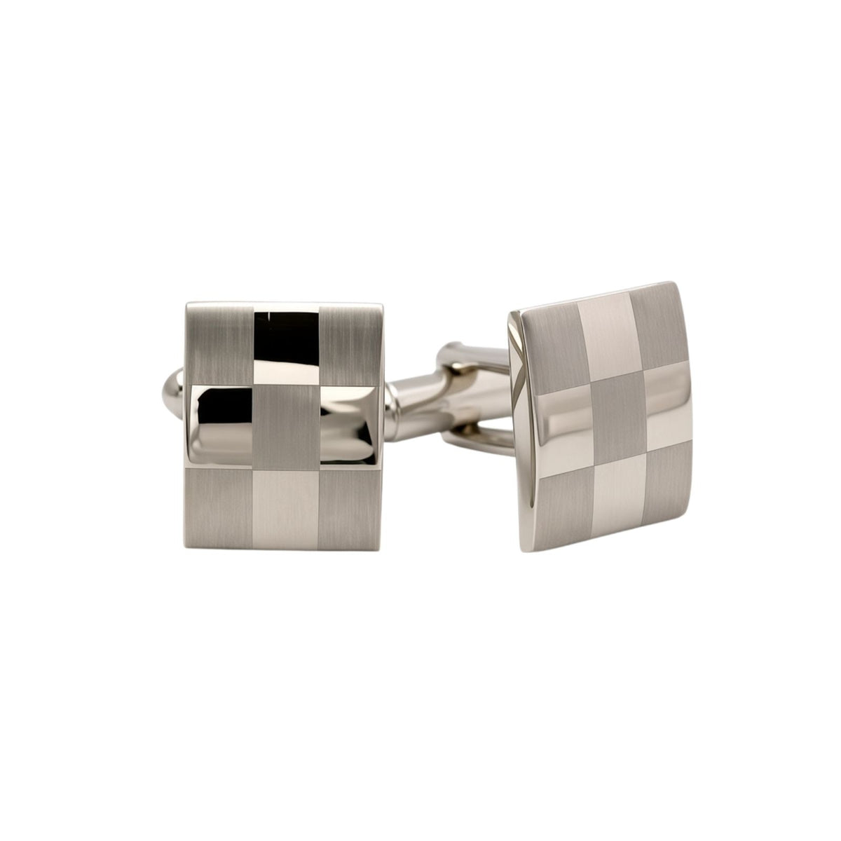 Two Tone Check Cufflinks
