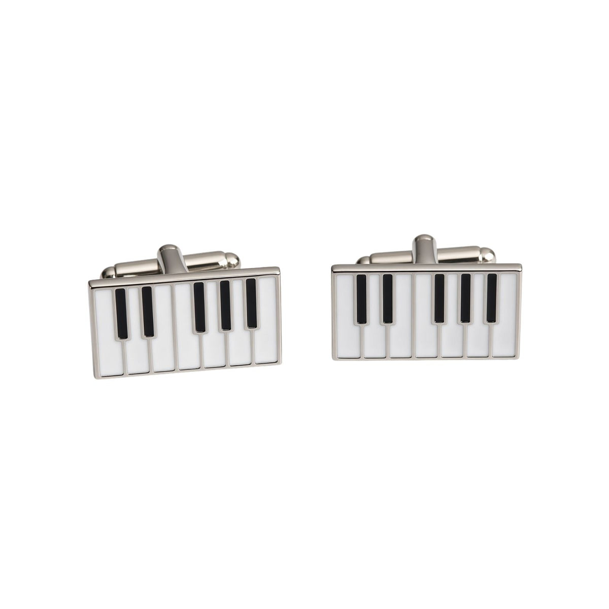 White Keyboard Cufflinks