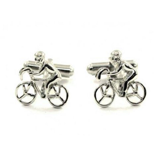 Bicycle with cyclist Cufflink-Cody Jay
