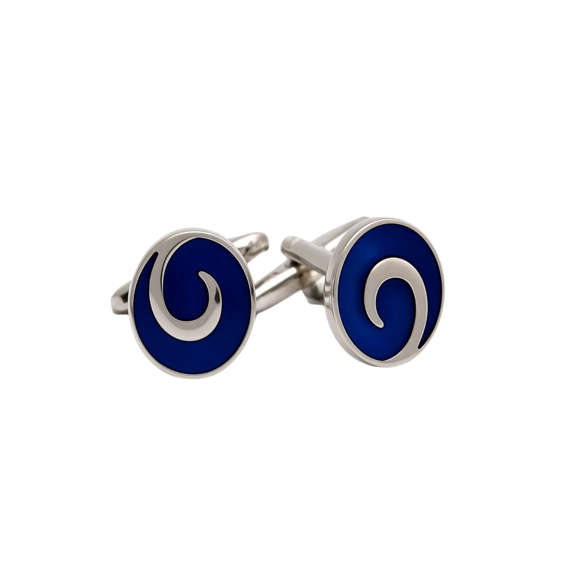 Blue Swirls Cufflinks
