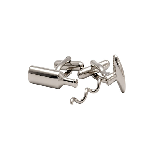 Bottle & Corkscrew Cufflinks