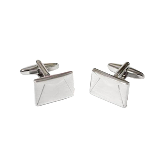 Envelope Cufflinks Silver - Unique Gift for Men NZ