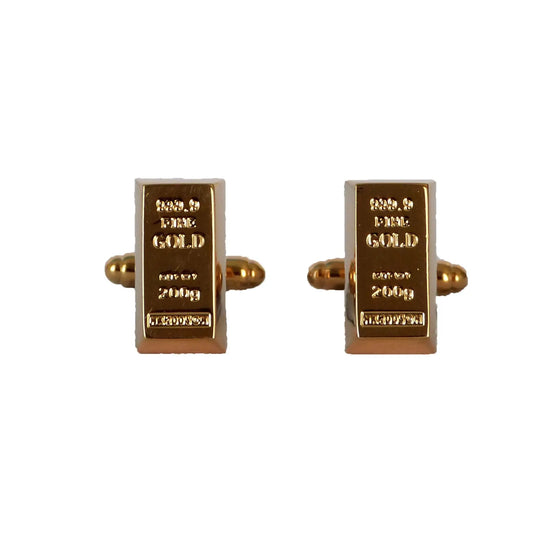 Gold Bar Cufflinks – bullion style gold-tone cufflinks – Cody Jay