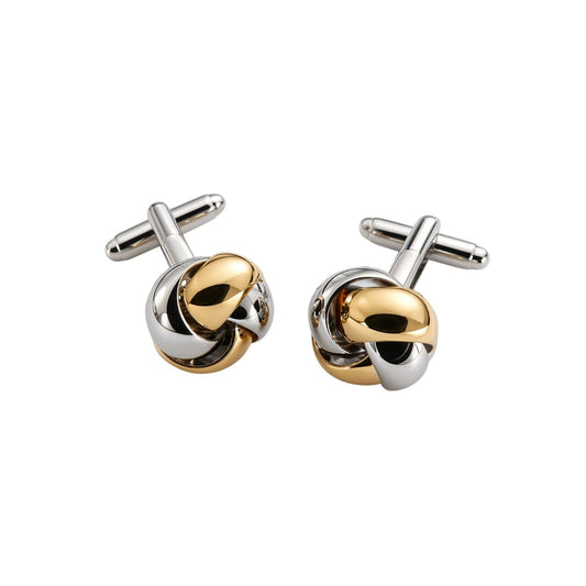 Gold & Silver Knot Cufflinks