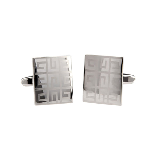 Laser Grid Cufflinks - Modern Gift for Men NZ