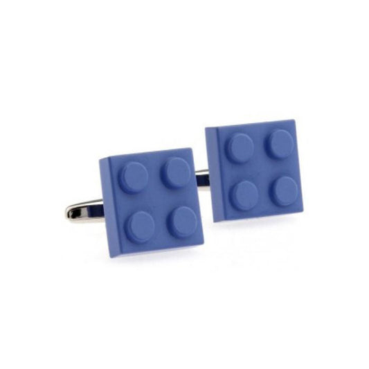 Blue Lego Brick Cufflinks