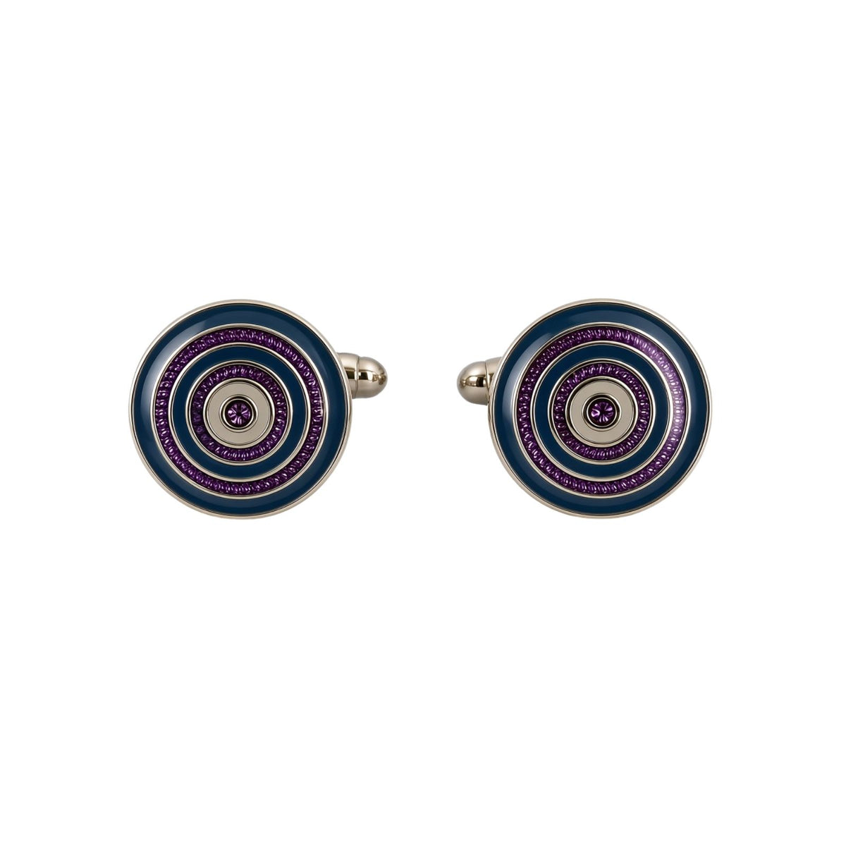 Multi Tone Purple Cufflinks