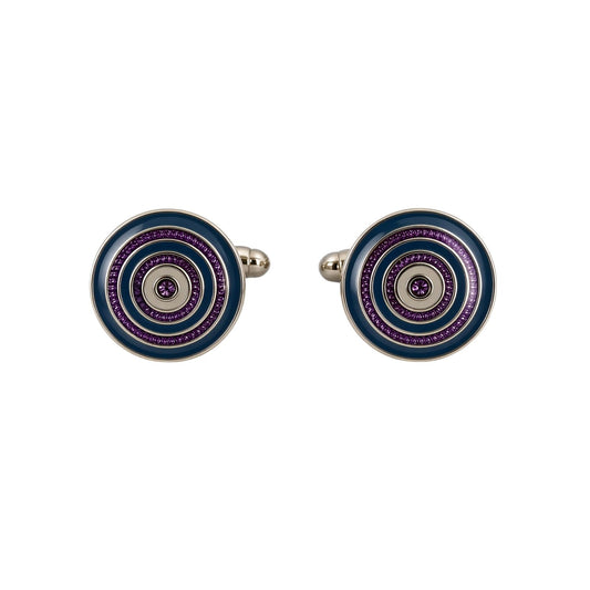 Multi Tone Purple Cufflinks