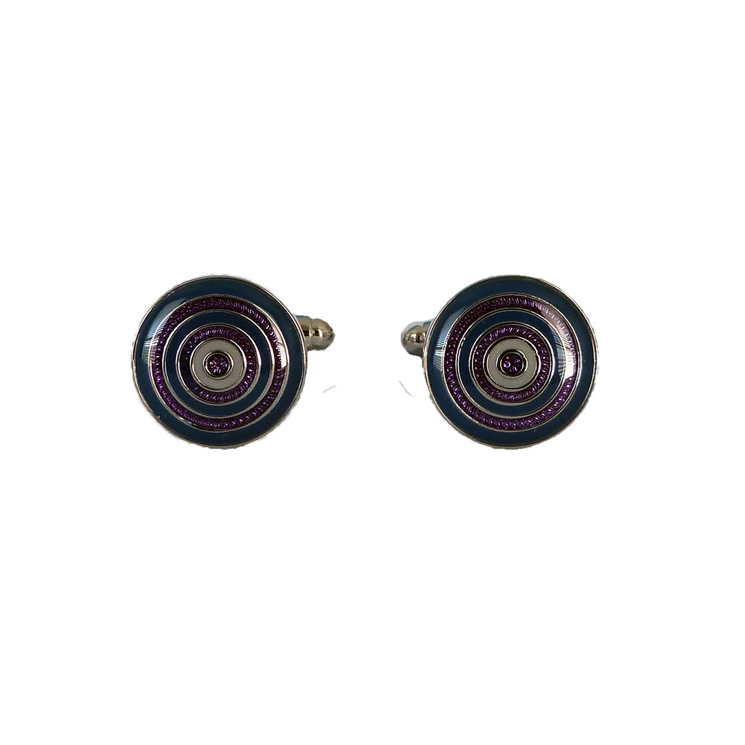 Multi Tone Purple Cufflinks