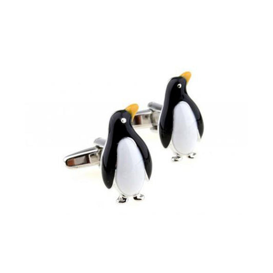 Penguin cufflinks black and white enamel novelty design – Cody Jay
