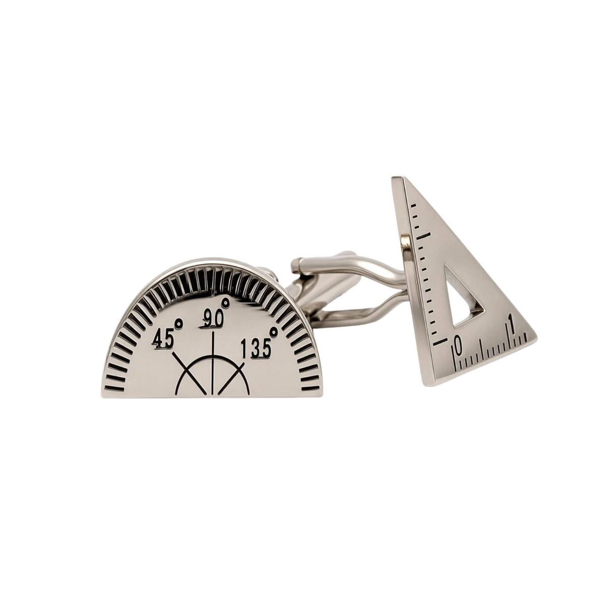 Protractor & Set Square Cufflinks