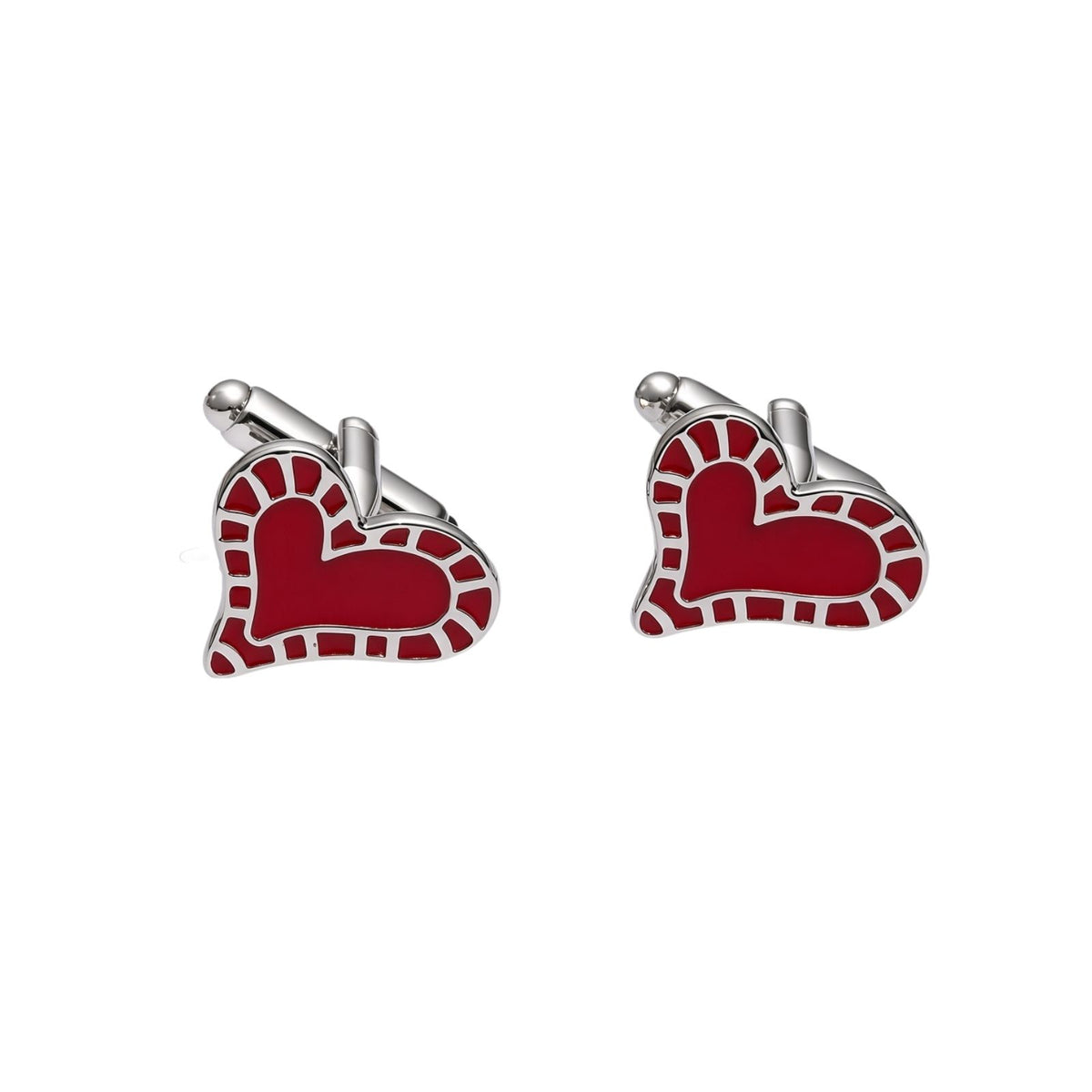 Red Heart Cufflinks