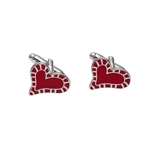 Red Heart Cufflinks