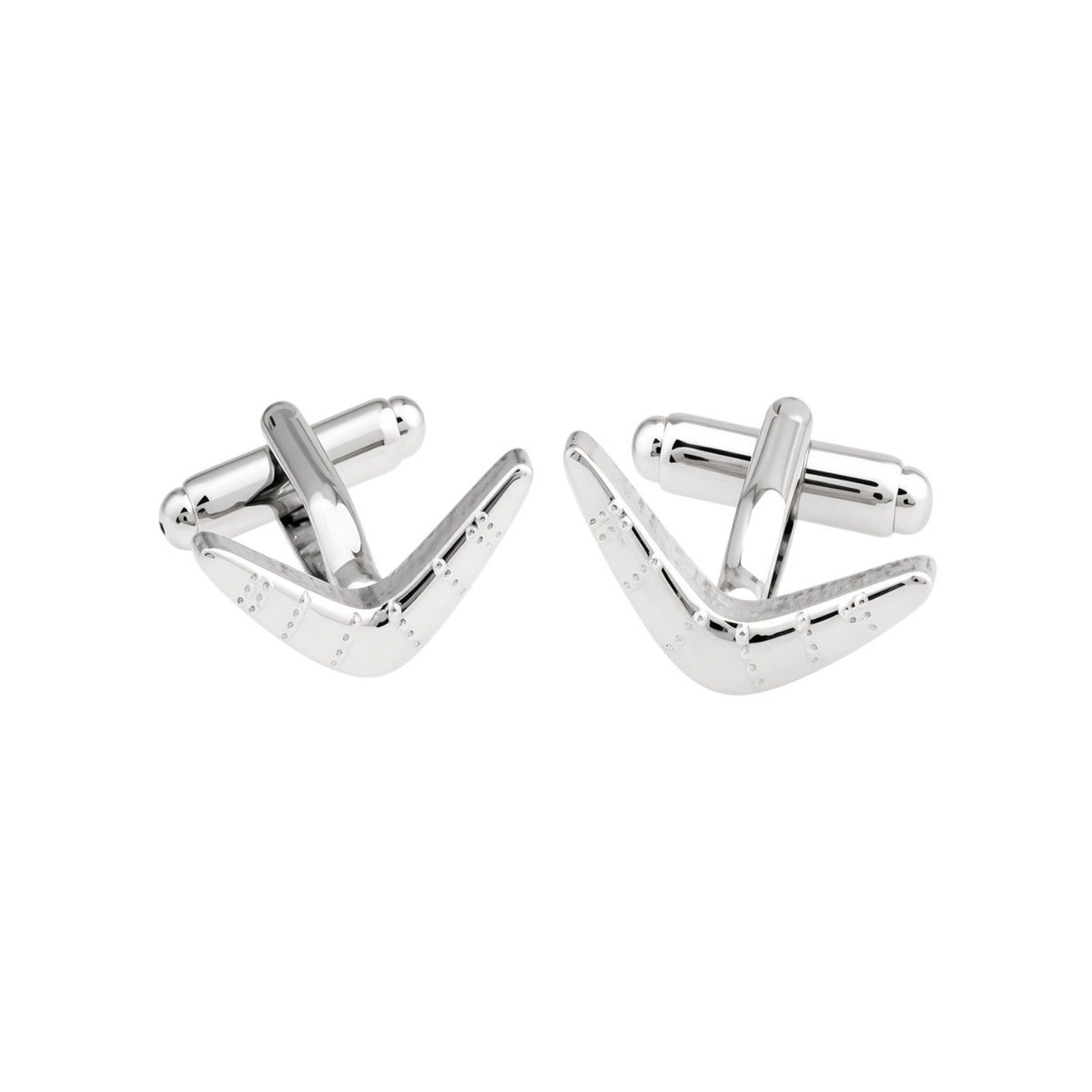 Silver Boomerang Cufflinks