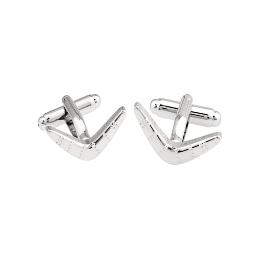 Silver Boomerang Cufflinks