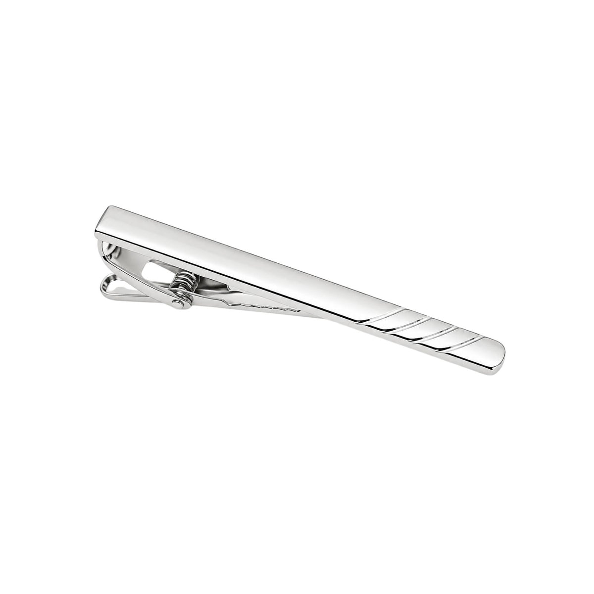 Silver Brushed Tie Clip