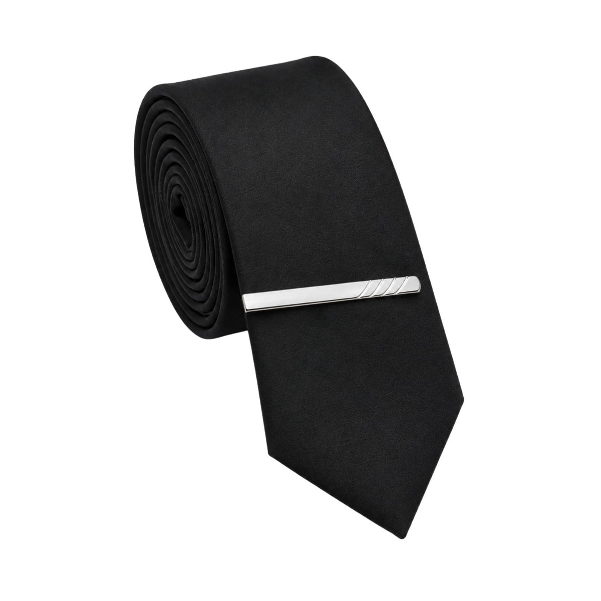 Silver Brushed Tie Clip