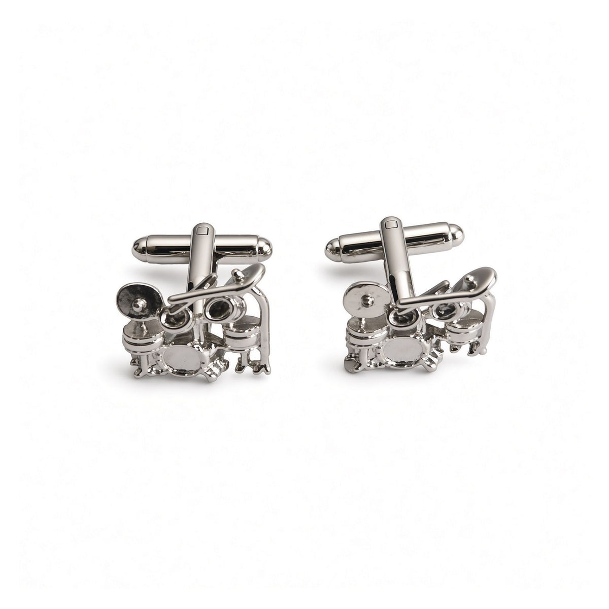 Silver Drum Kit Cufflinks