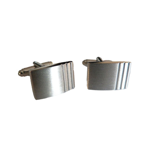 Etched Matt Rectangle Cufflinks