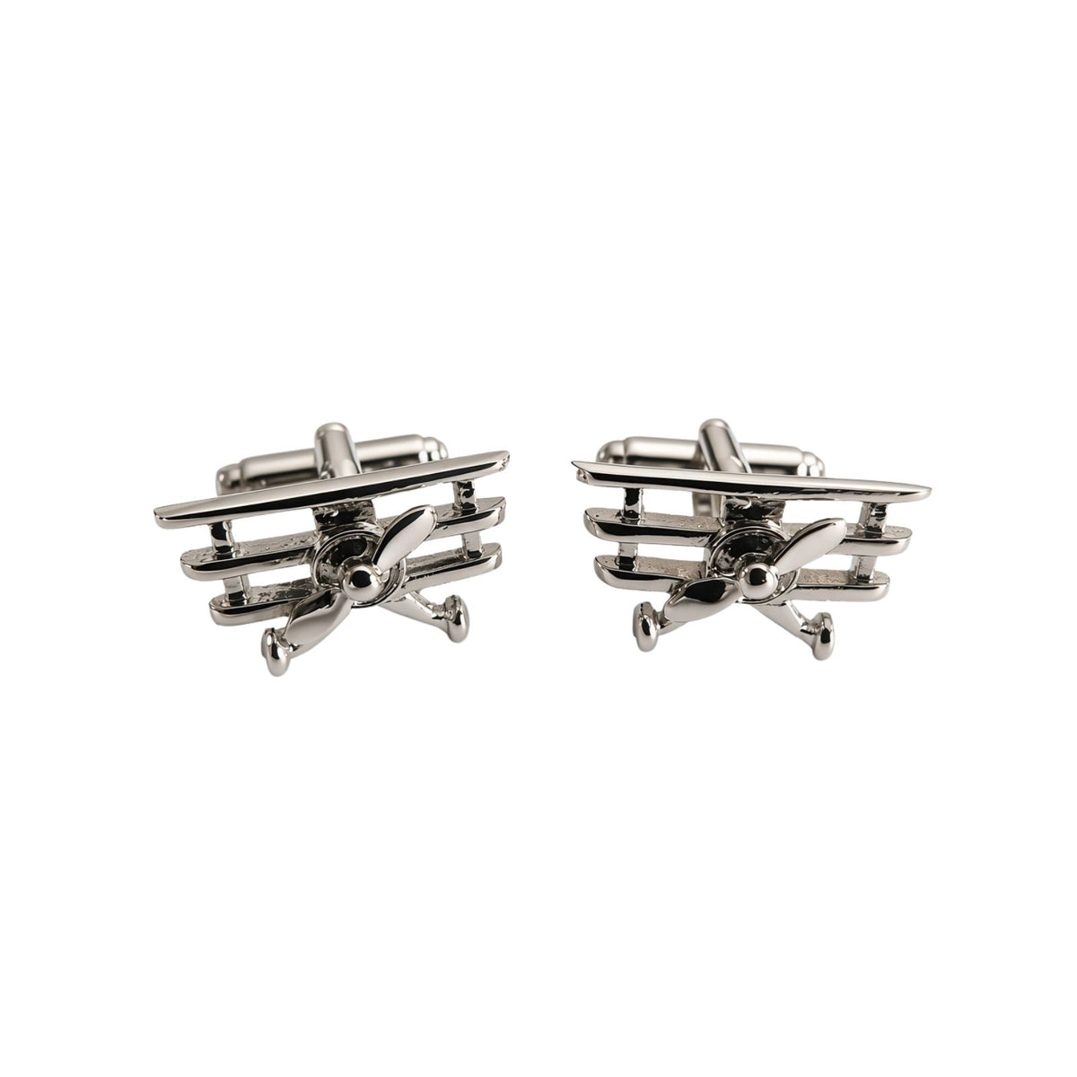 Silver Triplane Cufflinks