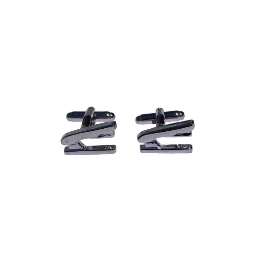 Stapler shaped silver novelty cufflinks for professional wear