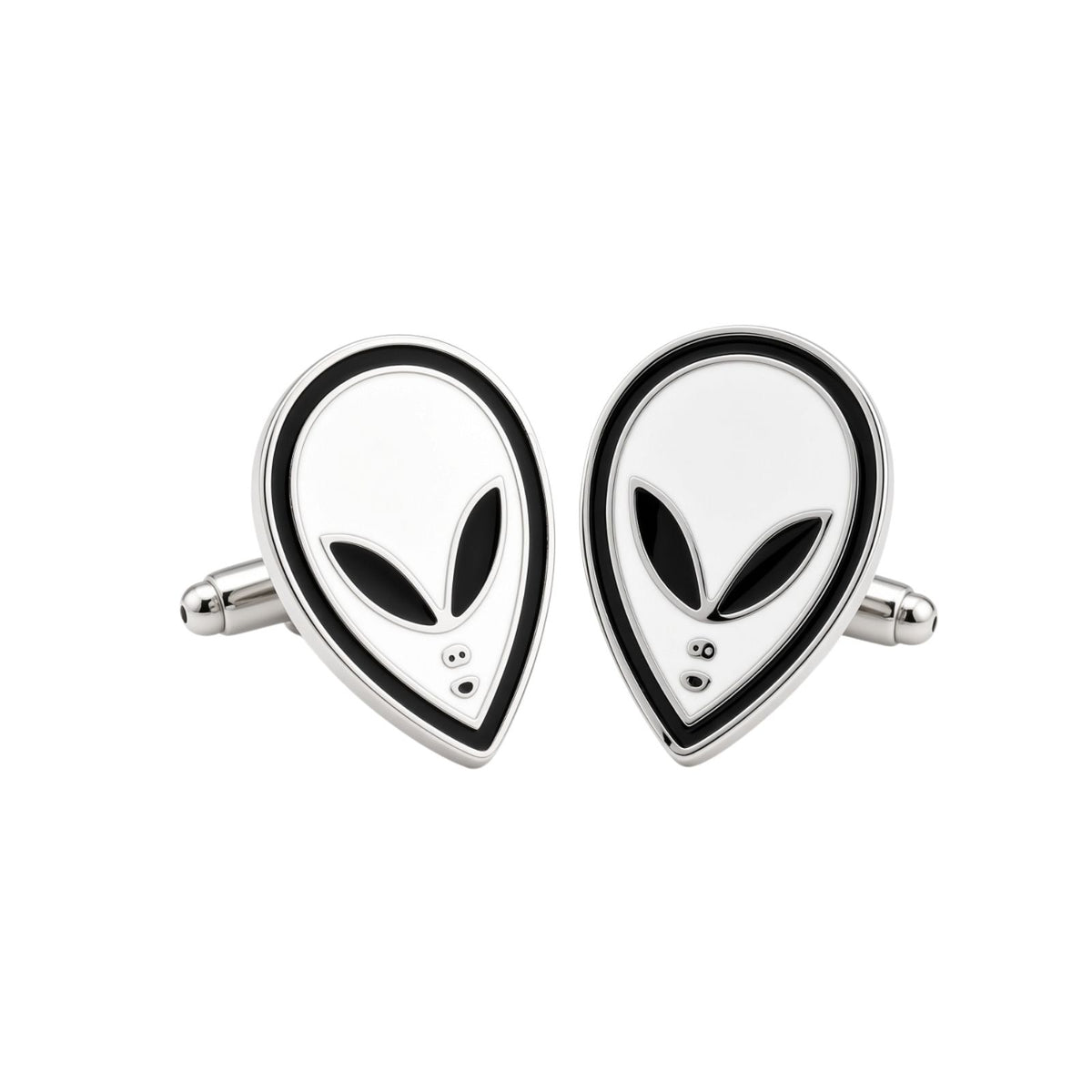 White Alien Cufflinks